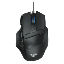 Mouse Gamer AULA S12, 4800 DPI, Retroiluminaci&oacute;n Arco&iacute;ris, Al&aacute;mbrico, Bot&oacute;n Lateral Programable