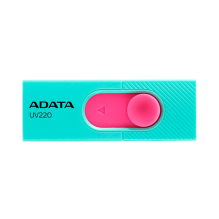 Memoria USB ADATA UV220, 32GB, USB 2.0, Turquesa/Rosa &ndash; AUV220-32G-RGNPK