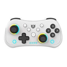 Control Inalámbrico Balam Rush Kontrol Pocket G555, Bluetooth 5.0 / USB-C, Multiplataforma, Compatible Nintendo Switch, RGB, Blanco - BR-942560