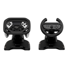 Volante Adaptador Balam Rush Joy Wheel JW300, Compatible con PS5 y Nintendo Switch, Negro &ndash; BR-943611