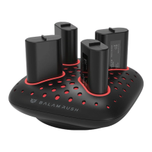 Base Cargadora ChargeCore Quad BC400, incluye 4 bater&iacute;as, carga m&uacute;ltiple, negro &ndash; BR-943635