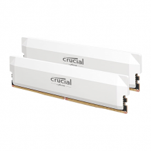 Memoria RAM Crucial Pro Overclocking 32GB (2&times;16GB), DDR5 6000 MT/s, CL36, XMP 3.0 / AMD EXPO, Blanco &ndash; CP2K16G60C36U5W