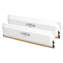 Memoria RAM Crucial Pro 64GB (2&times;32GB), DDR5, 6400 MHz, CL40, UDIMM, blanco &ndash; CP2K32G64C40U5W