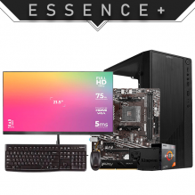 PC Essence + | Ryzen 3 3200G | 8 GB 3200 MHz | SSD 480 GB | Gr&aacute;ficos integrados | Monitor | Teclado y Mouse