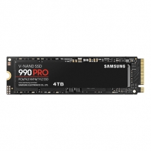 Unidad de Estado Solido SSD NVMe M.2 Samsung 990 Pro, 4TB, 7,450/6,900 MB/s, PCIe 4.0 - MZ-V9P4T0B/AM