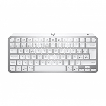 Teclado Logitech MX Keys Mini, Español, Inalámbrico, Gris Palido - 920-010477