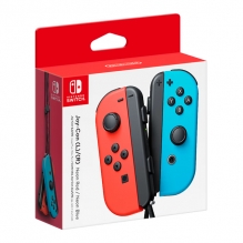 Controles Joy-Con Izquierdo y Derecho para Nintendo Switch, color Rojo/Azul Neón - Standard Edition - HACAJAEAA