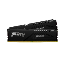 Memoria RAM Kingston Fury Beast Black DDR5, 32GB (2&times;16GB), 5200 MHz, CL40 &ndash; KF552C40BBK2-32