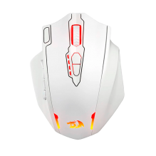 Mouse Gamer Inal&aacute;mbrico Redragon Impact Elite White, 16,000 DPI, PixArt PAW3335, 1000 Hz, 16 Botones Programables, 2.4 GHz, USB-C, RGB &ndash; M913W