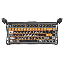 Teclado Mecánico Inalámbrico GravaStar Mercury K1 Pro CyberFlare, 75%, 79 Teclas, Hot-Swap, Bluetooth, 2.4 GHz, RGB, Aluminio – GS K1 PRO_BO_BLK