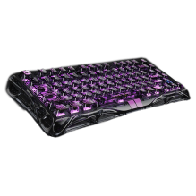 Teclado Gamer GravaStar Mercury V75 Lite, 75%, Hall Effect Magnetic Switch, Transparent Black &ndash; GS V75 LITE_XTAL_BLK