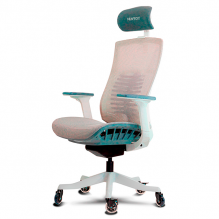 Silla Gamer Munfrost NASH, Blanco, Soporte Lumbar, Brazos 3D, Ruedas Tipo Pat&iacute;n, Hasta 180 kg &ndash; MFMSIN1W