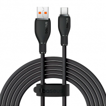 Cable de Carga Baseus USB-A a USB-C, 100W, 6A, 2 m, Negro &ndash; P10355703111-B2