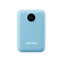 Power Bank ADATA C100, 10,000 mAh, Carga Dual, Indicador LED, Azul &ndash; PC10022-12LB