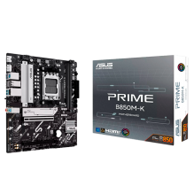Tarjeta Madre ASUS PRIME B850M-K, AM5, DDR5 hasta 128 GB, PCIe 5.0, 2&times; M.2, 2.5 GbE, Micro-ATX &ndash; PRIME B850M-K