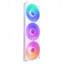 Ventilador NZXT F360 RGB Core, 3x 120mm, 2400RPM, Iluminación RGB, Blanco - RF-U36HF-W1