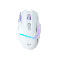 Mouse gamer Aula S12 Pro al&aacute;mbrico, DPI ajustable 500&ndash;12800, RGB, blanco &ndash; 8500-0109