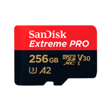 Memoria MicroSD SanDisk Extreme PRO, 256GB, UHS-I U3, V30, A2, hasta 200 MB/s &ndash; SDSQXCD-256G-GN6MA