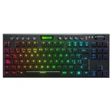 Teclado Gamer Mecánico Redragon Horus TKL RGB, Switches Red Ultra Low Profile, Alámbrico, USB, Iluminación LED RGB, Español - K622-RGB-SP