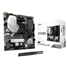 Tarjeta Madre ASRock B550M WiFi, Micro-ATX, Socket AM4, DDR4, PCIe 4.0, 1&times; M.2, Wi-Fi 6E, Bluetooth 5.2 &ndash; B550M WiFi