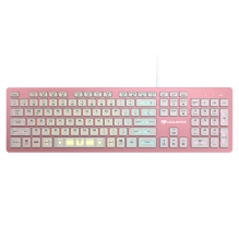 Teclado Gamer COUGAR Vantar AX Pink Edition, Scissor Switch, Chasis de Aluminio CNC, Ultra Slim 15.5 mm, RGB, USB &ndash; 37VAPXNMX.0002