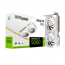 Tarjeta de Video ZOTAC GAMING NVIDIA GeForce RTX 5060 TWIN EDGE OC WHITE, 8GB GDDR7, PCIe 5.0, Dual Fan &ndash; ZT-B50600Q-10M